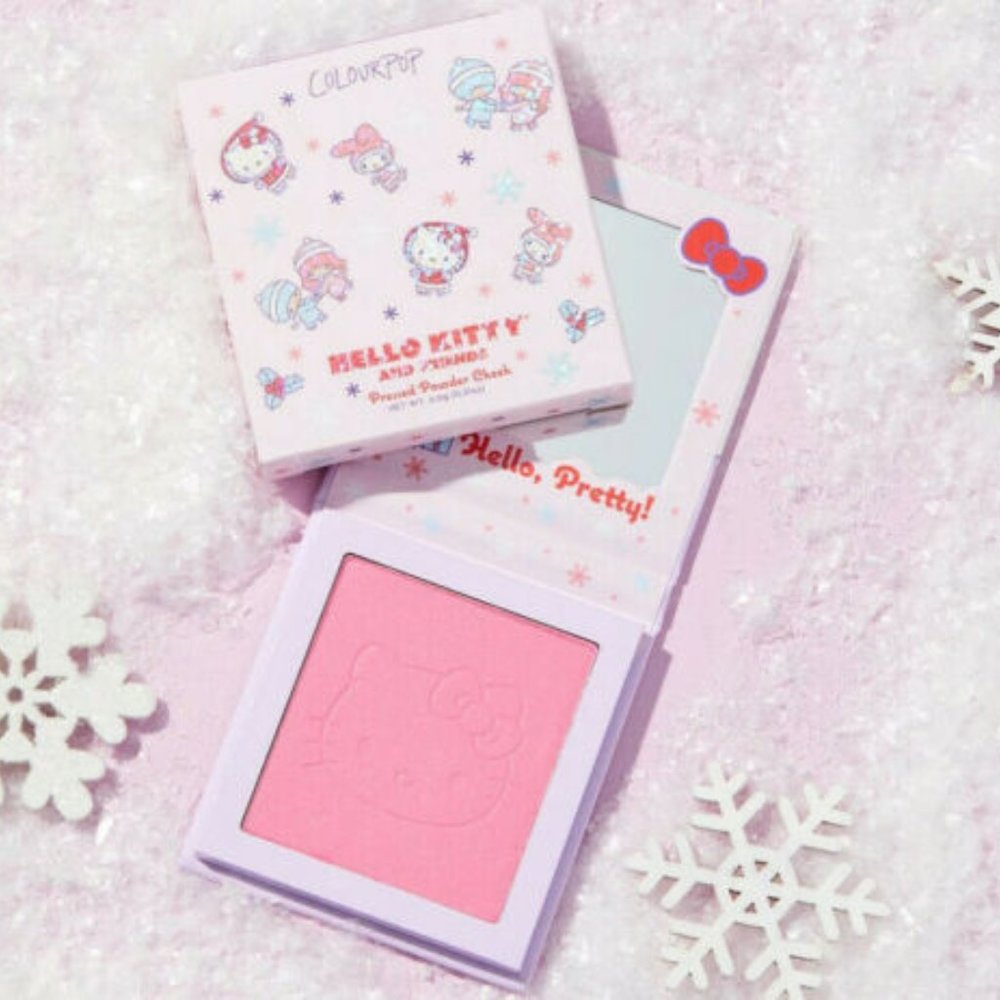 COLOURPOP HELLO KITTY BLUSH CHEEK AT FROST SIGHT